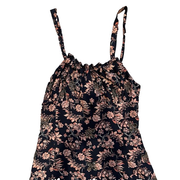 Free People women Made Ya Look Short Mini Dress sz Small Floral Embellished Bead - Picture 5 of 13